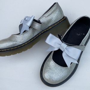 Dr. Martens silver glitter Mary Jane size 1